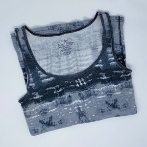 “Faded Glory” Tie Dye Rib Tank
